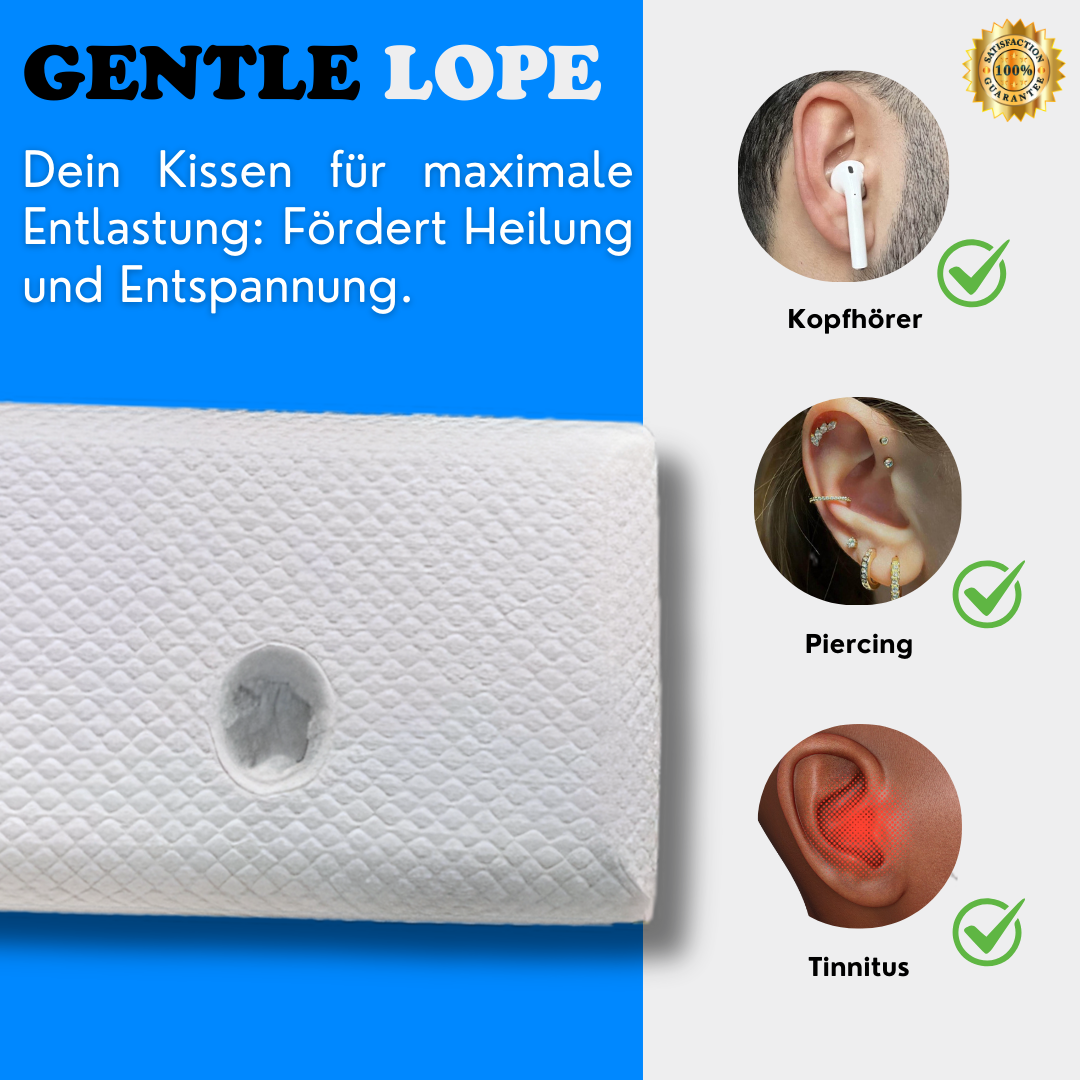 Memory Foam Ohrkissen mit Loch – Ideal für Piercings & Tinnitus-Linderung